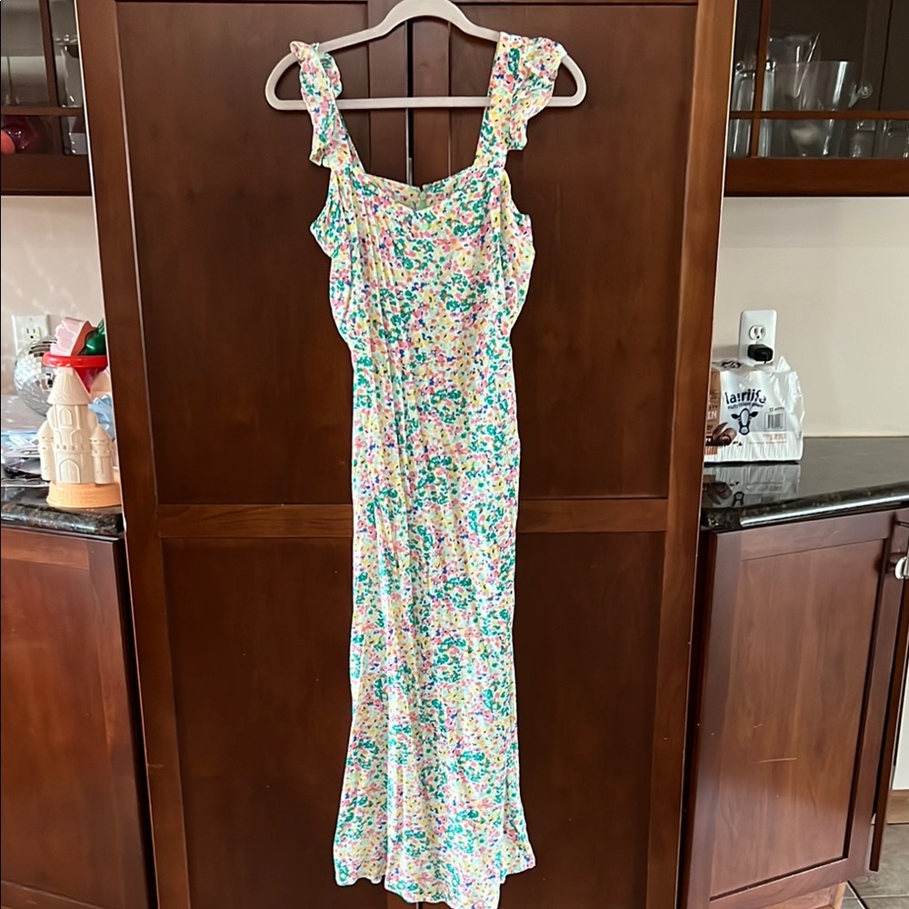 LOFT Multicolor Floral Dress
